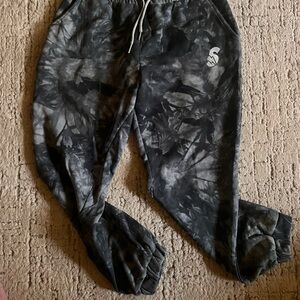 Soleboy Tie-Dye Joggers in Blue and Gray